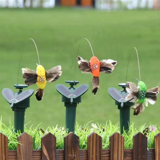 1-3PCS Solar Flying Butterflies Solar Powered Flying Wobble Butterfly Bird Auto Flying Bird Butterfly Waterproof Atmosphere upscaleclicks