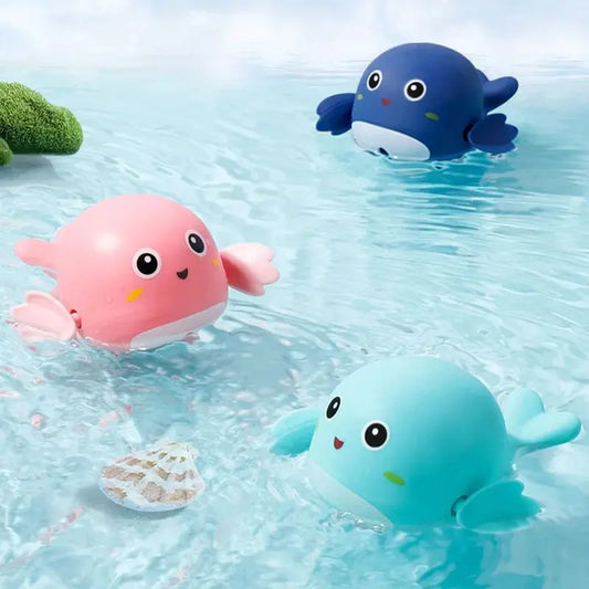 1/3Pcs Baby Bath Toys Pool Beach Classic Chain Clockwork Water Toy Bathing Cute Dolphin For Kids Water Playing Fun Toys Gift upscaleclicks