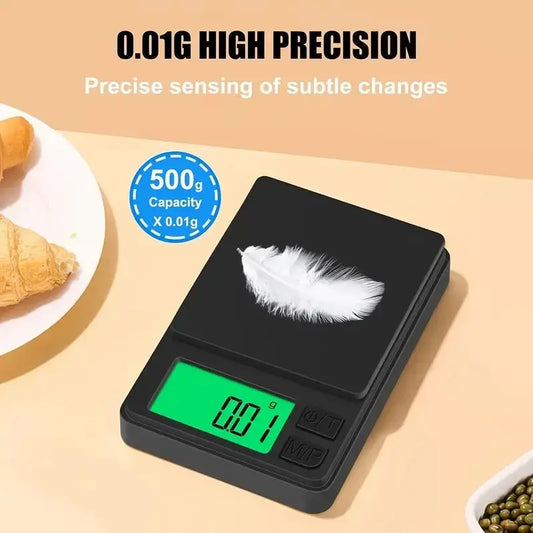 100/500g 0.01g mini digital scale high precision electronic pocket scale jewelry weight kitchen portable electronic scale upscaleclicks