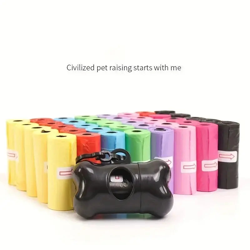 120 Rolls Dog Poop Bag Outdoor Cleaning Poop Bag Outdoor Clean Pets Supplies for Dog 15Bags/Roll Refill Garbage Bag Pet Supplies upscaleclicks