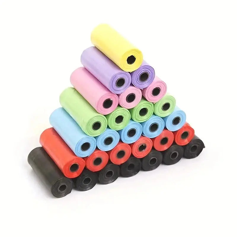120 Rolls Dog Poop Bag Outdoor Cleaning Poop Bag Outdoor Clean Pets Supplies for Dog 15Bags/Roll Refill Garbage Bag Pet Supplies upscaleclicks