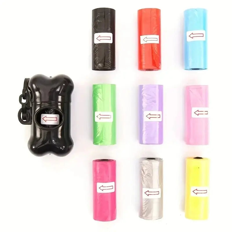 120 Rolls Dog Poop Bag Outdoor Cleaning Poop Bag Outdoor Clean Pets Supplies for Dog 15Bags/Roll Refill Garbage Bag Pet Supplies upscaleclicks