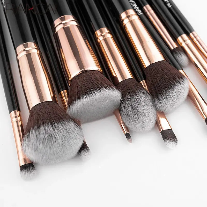 12pcs Makeup brushes set Professional High Quality Synthetic Hair Foundation Powder Contour Eyeshadow Make up Brush upscaleclicks