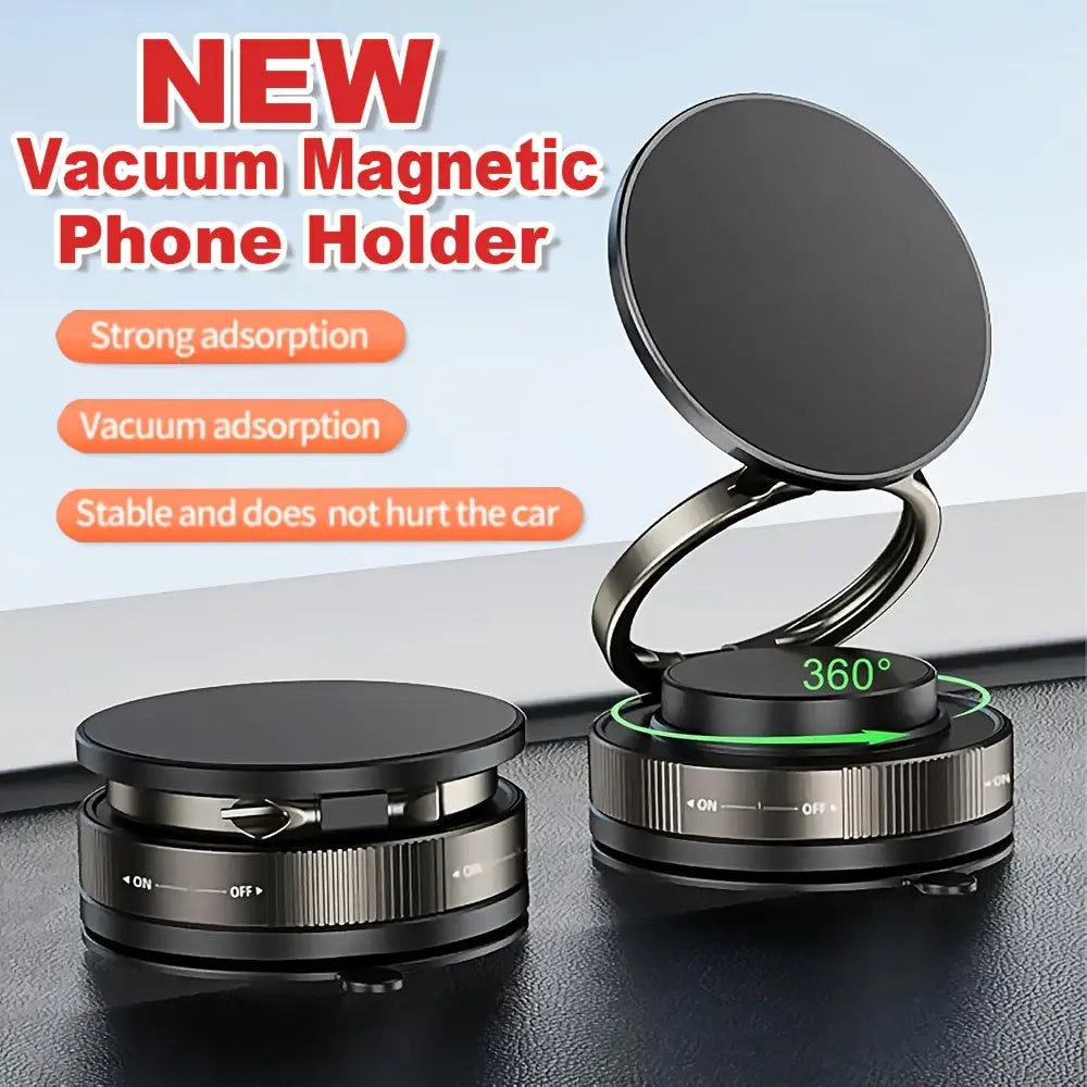 1pc Car Magnetic Phone Holder Adsorption Bracket Adjustable Rotating Double Side Suction Mobile Phone Mount Universal Cell Phone Stand upscaleclicks