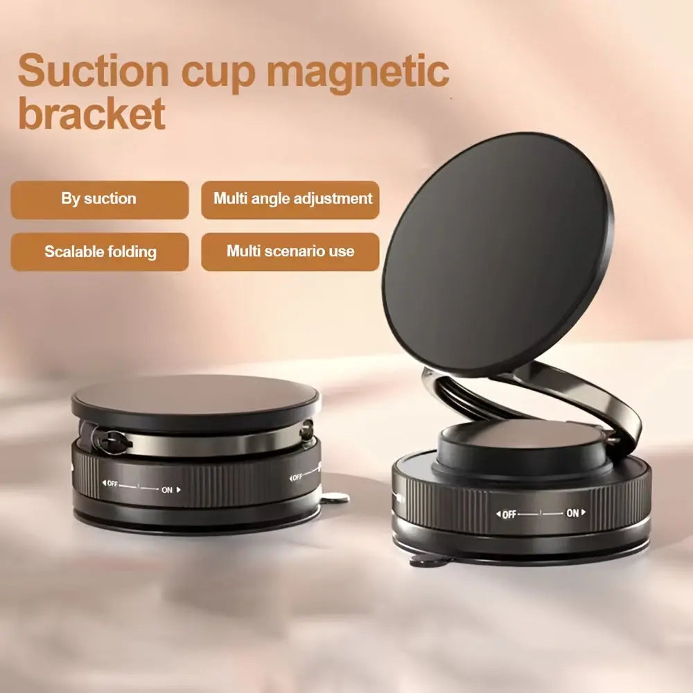 1pc Car Magnetic Phone Holder Adsorption Bracket Adjustable Rotating Double Side Suction Mobile Phone Mount Universal Cell Phone Stand upscaleclicks