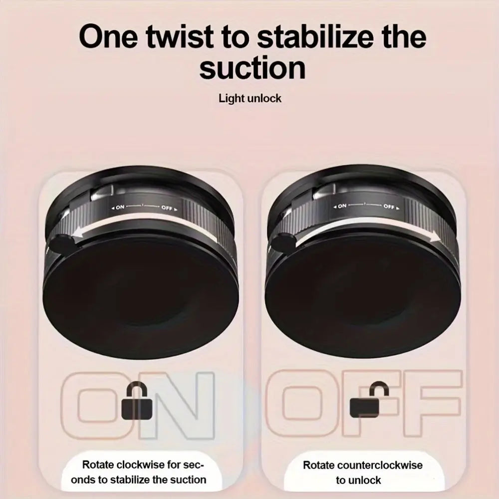 1pc Car Magnetic Phone Holder Adsorption Bracket Adjustable Rotating Double Side Suction Mobile Phone Mount Universal Cell Phone Stand upscaleclicks