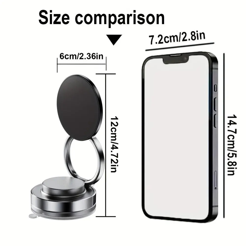 1pc Car Magnetic Phone Holder Adsorption Bracket Adjustable Rotating Double Side Suction Mobile Phone Mount Universal Cell Phone Stand upscaleclicks