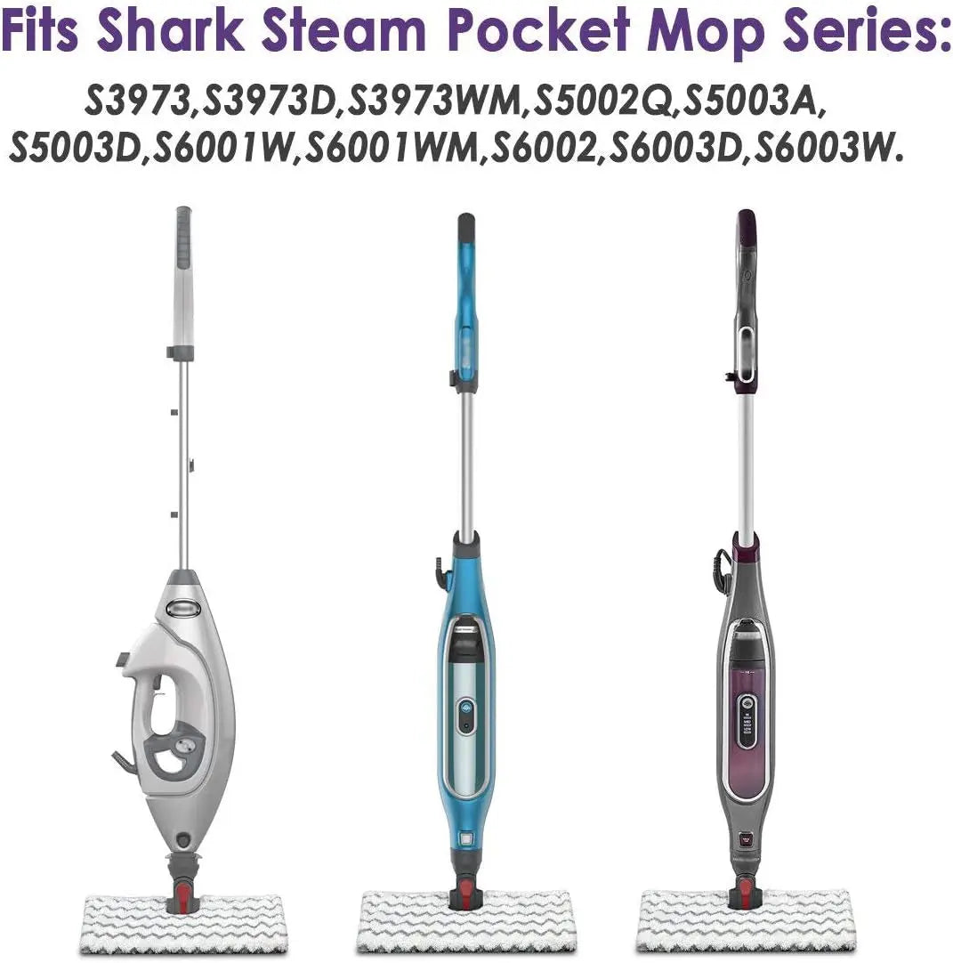 2 Pack of Steam Mop Pad for Shark Genius Lift-Away Pro S5003D S5002Q S5003A S6001W S6001WM S6002 S6002C S6003D S6003 S3973 S3973D S3973WM, Washable Reusable Replacement Mop Head by