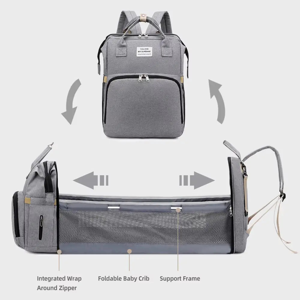 20L Large Capacity Diaper Bags for Baby Multifunctional Backpack Waterproof Maternity Bag Portable Travel Diaper Bag Baby Crib