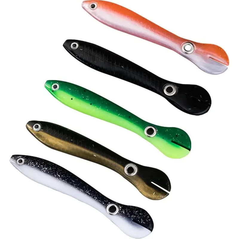 5pcs Fishing Soft Lure Plastic Baits 2g/6g Bionic Fishing Bait Outdoor Fishing Supplies Soft Bait Fake Bait upscaleclicks