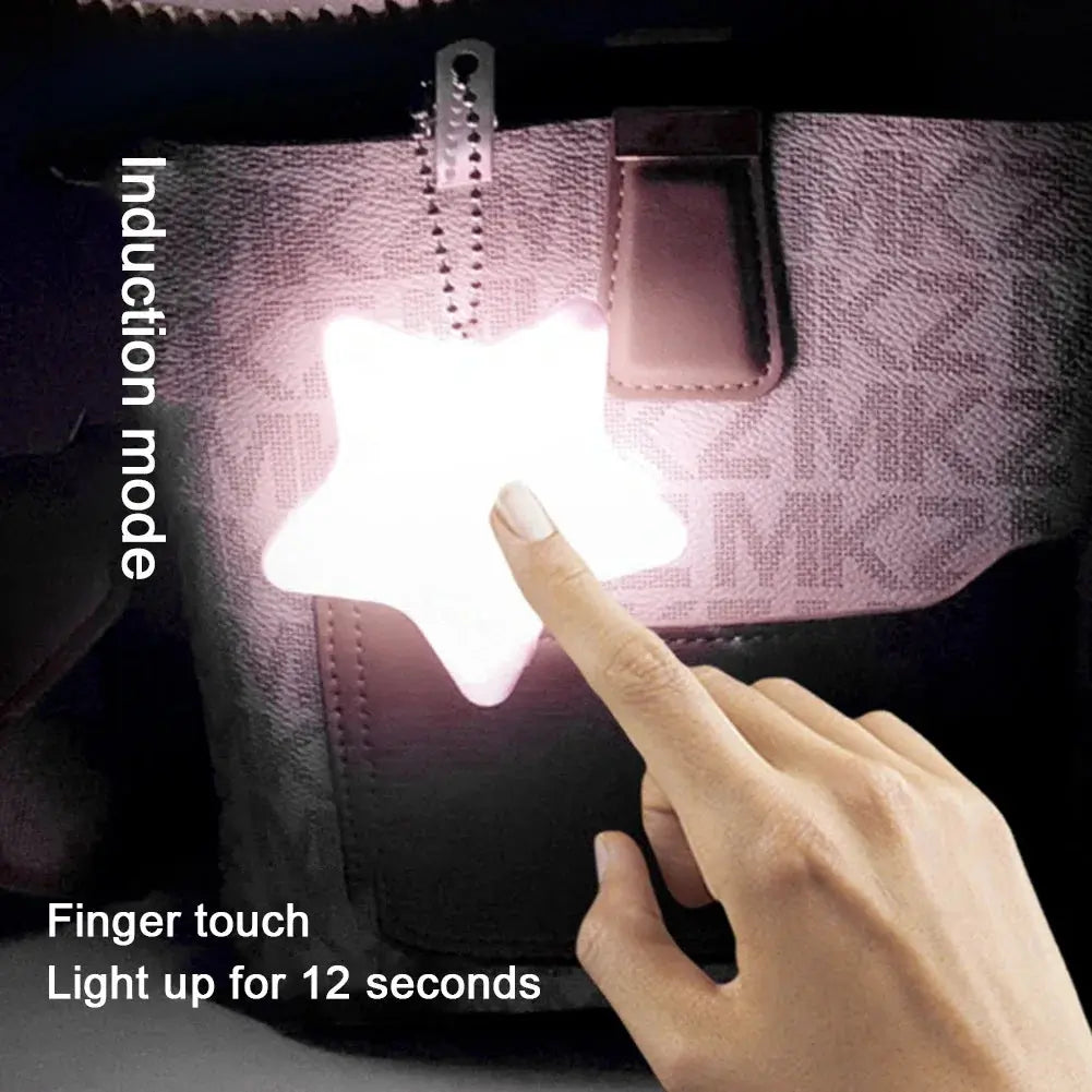 6-1PCS Purse Heart LED Light Automatic Motion Activated Handbag Lamp for Women Bah Purse Charm Purse Heart Keychain Light upscaleclicks