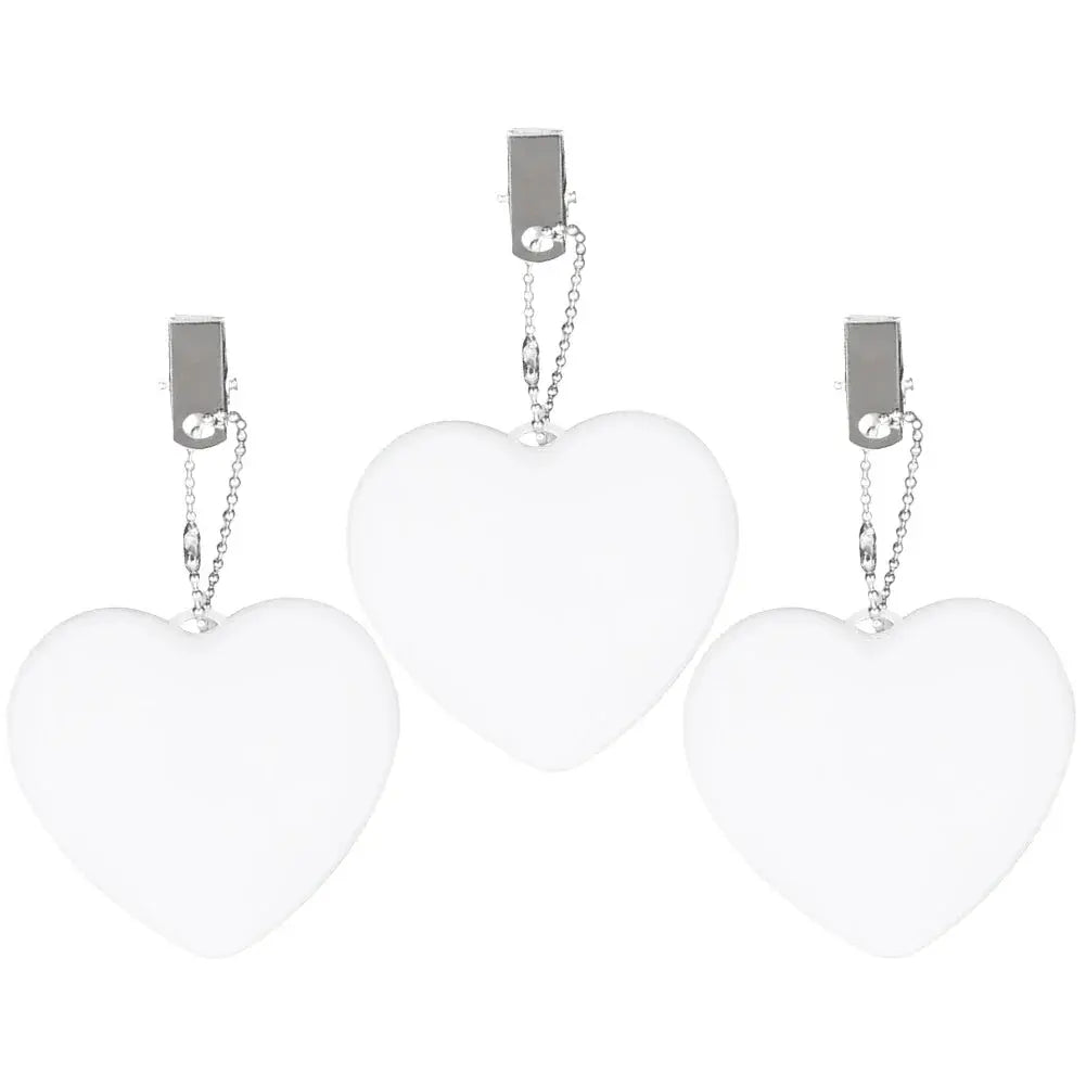 6-1PCS Purse Heart LED Light Automatic Motion Activated Handbag Lamp for Women Bah Purse Charm Purse Heart Keychain Light upscaleclicks