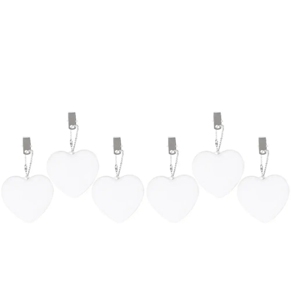6-1PCS Purse Heart LED Light Automatic Motion Activated Handbag Lamp for Women Bah Purse Charm Purse Heart Keychain Light upscaleclicks