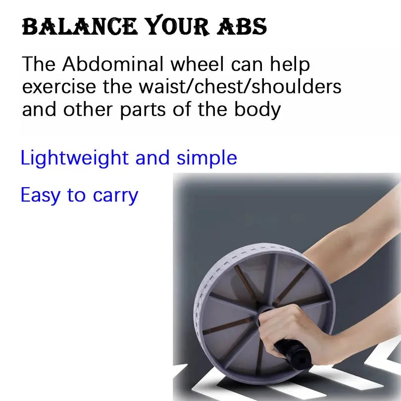 Abdominal Wheel Strong Load Bearing Non-slip Roller Strengthen Muscle Exercise Equipment Fitness Training Home Use Silent upscaleclicks