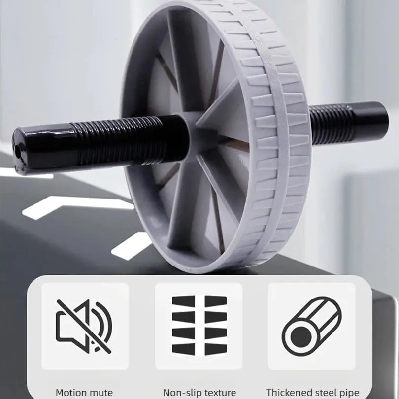 Abdominal Wheel Strong Load Bearing Non-slip Roller Strengthen Muscle Exercise Equipment Fitness Training Home Use Silent upscaleclicks