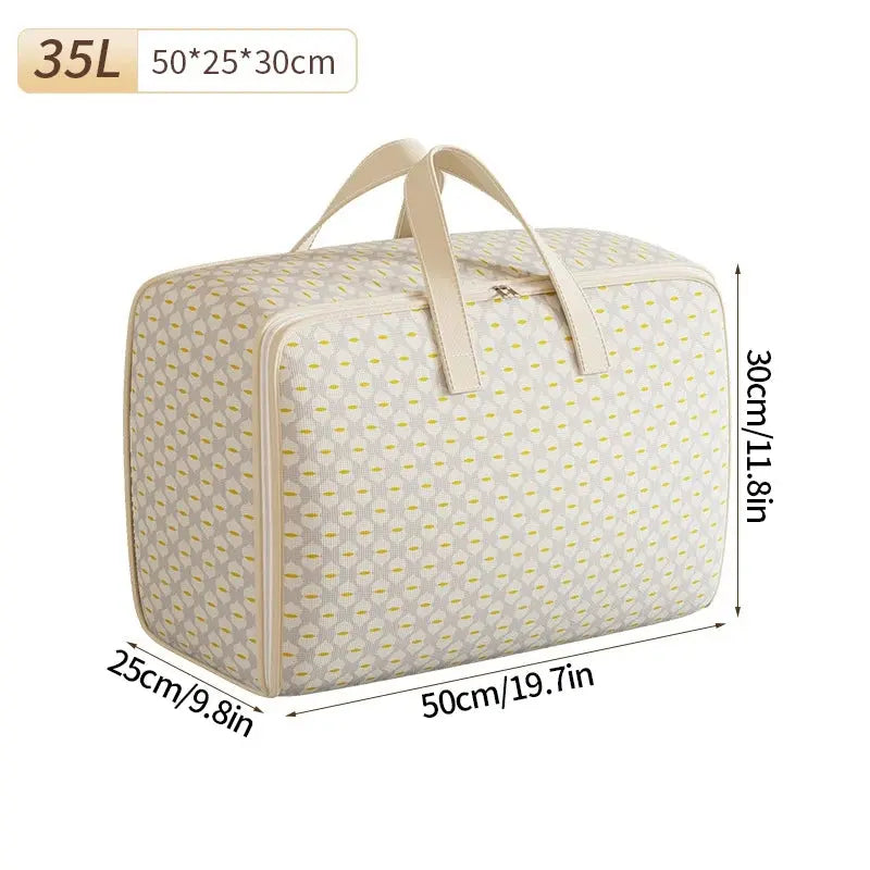 Dust-Proof Quilt Storage Bag Clothing Storage Bag with Zipper Large Capacity Foldable Luggage Moving Packing Bag with Handle upscaleclicks