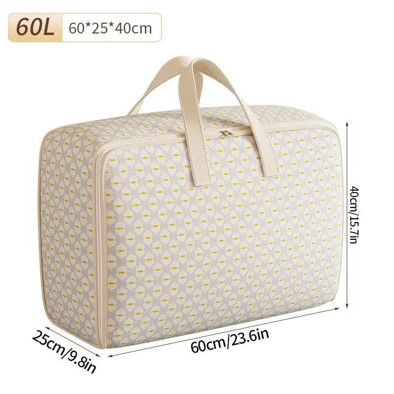 Dust-Proof Quilt Storage Bag Clothing Storage Bag with Zipper Large Capacity Foldable Luggage Moving Packing Bag with Handle upscaleclicks