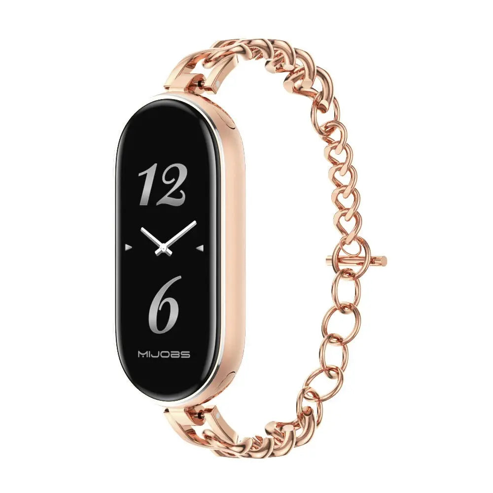 For Mi Band 9 Strap Chain for Xiaomi Smart Band 8 Bracelet Girls Women Watch Band Strap Mi band 7 6 5 4 3 Wristband Mi8 Correa upscaleclicks