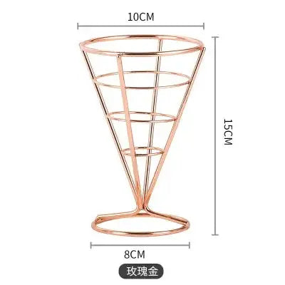 French Fries Basket Snack Bucket Chip Fried Chicken Storage Basket Food Frying Basket Oil Strainer Creative Tableware Container upscaleclicks
