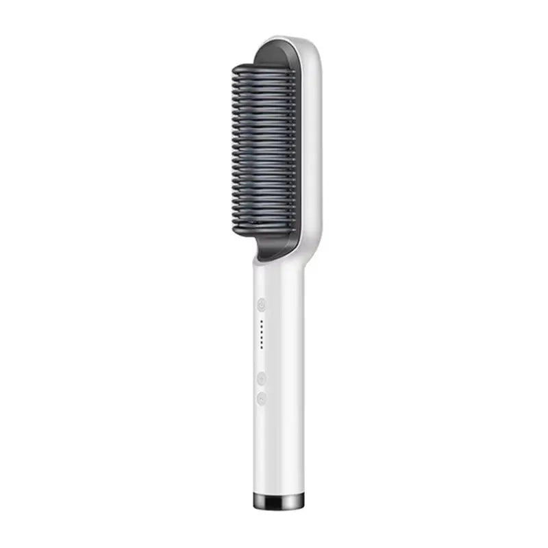 Hair Straightener Ceramic Hot Comb 2 in 1 Electric Straighten Hair Brush Negative Ion Fast Heating Styling Tool 