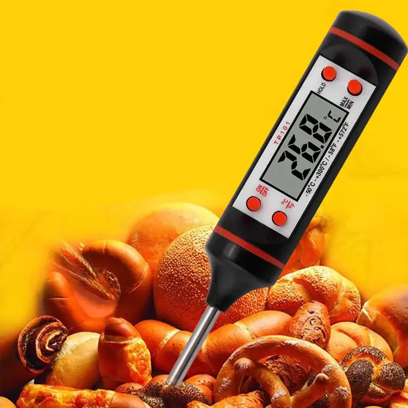 Kitchen Food Baking Digital Thermometer Electronic Probe Type Digital Display Liquid Grill Thermometer upscaleclicks