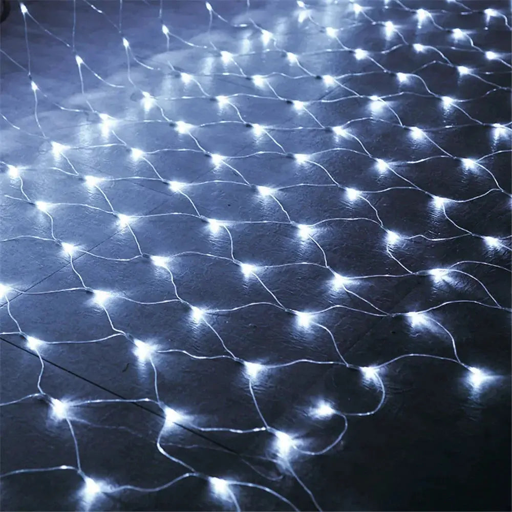 LED String lights 4mx6M 1.5MX1.5M 2x3M Garlands Christmas Net Lights Fairy Xmas Party Garden Wedding Decoration Curtain Light upscaleclicks