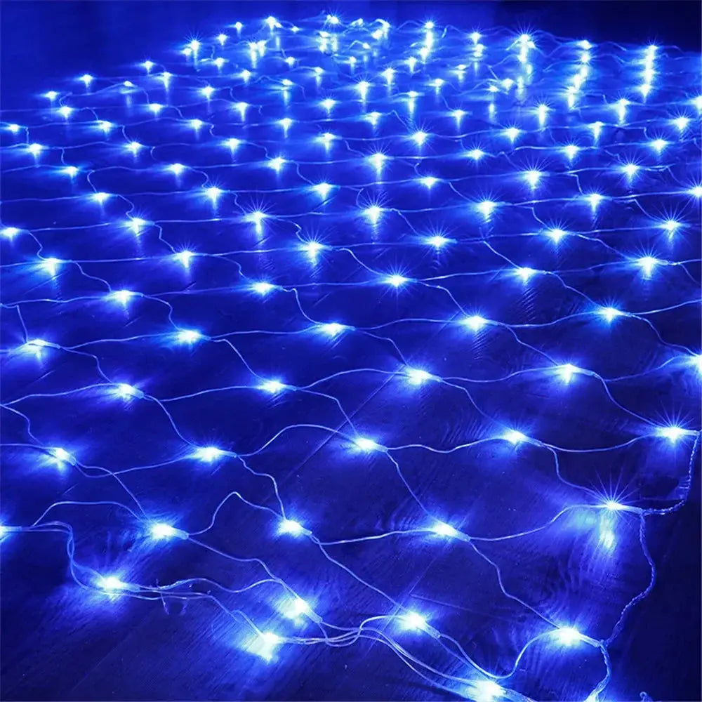 LED String lights 4mx6M 1.5MX1.5M 2x3M Garlands Christmas Net Lights Fairy Xmas Party Garden Wedding Decoration Curtain Light upscaleclicks