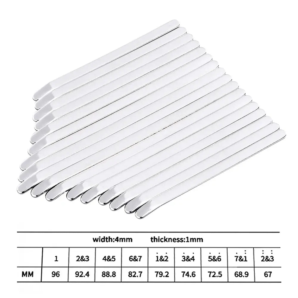 LINGTING 17 Keys Thumb Piano Keys Replacement Kit Manganese Steel with Stickers for 17 Key B/C Major upscaleclicks