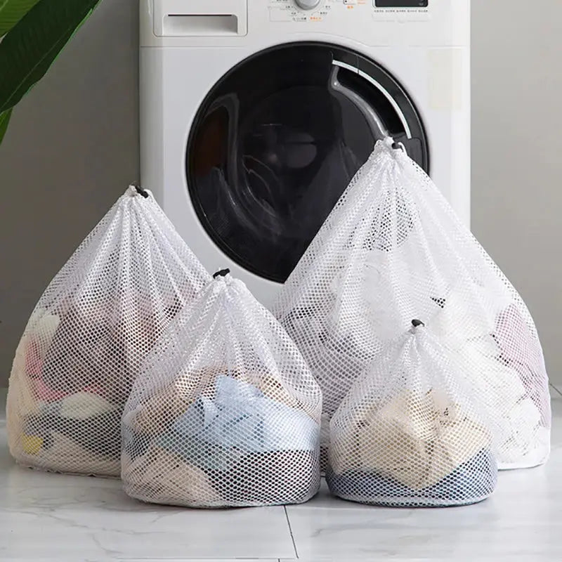Large Washing Laundry Bag Mesh Organizer Net Dirty Bra Socks Underwear Shoe Storag Wash Machine Cover Clothes upscaleclicks