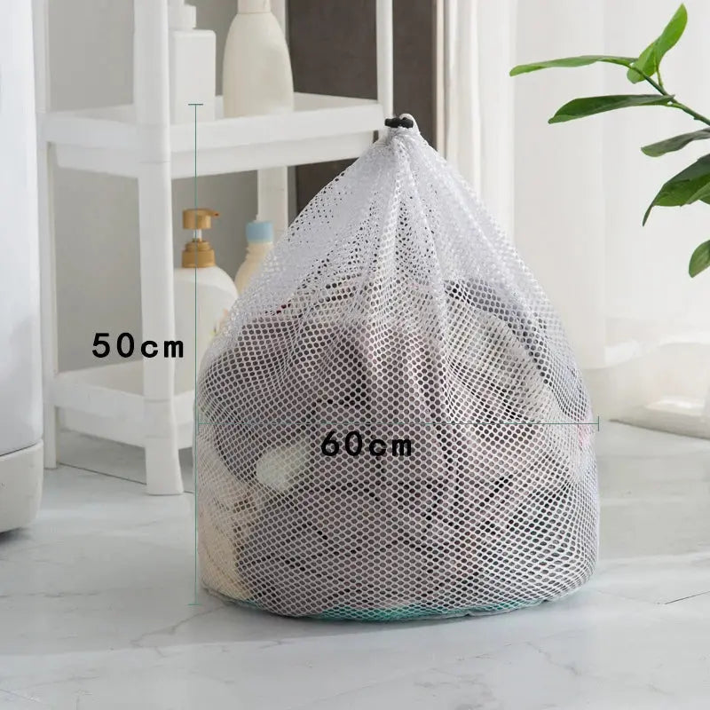 Large Washing Laundry Bag Mesh Organizer Net Dirty Bra Socks Underwear Shoe Storag Wash Machine Cover Clothes upscaleclicks