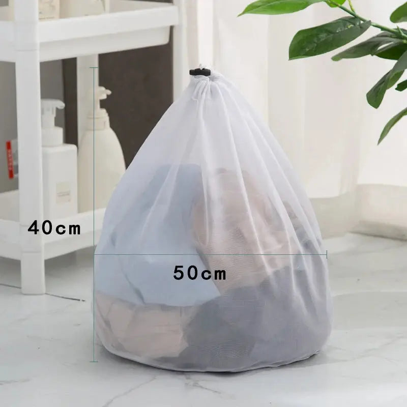 Large Washing Laundry Bag Mesh Organizer Net Dirty Bra Socks Underwear Shoe Storag Wash Machine Cover Clothes upscaleclicks