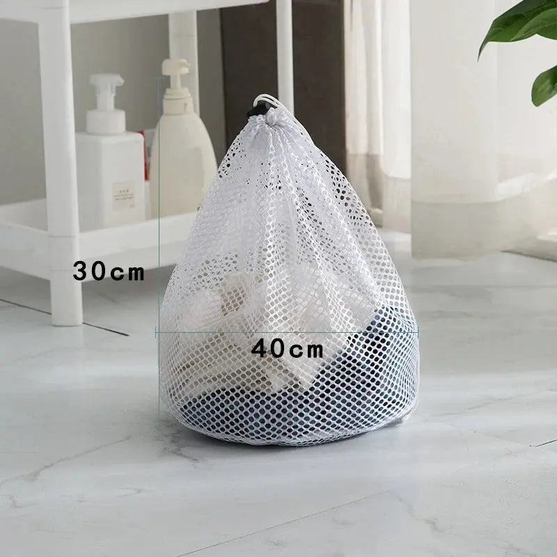 Large Washing Laundry Bag Mesh Organizer Net Dirty Bra Socks Underwear Shoe Storag Wash Machine Cover Clothes upscaleclicks