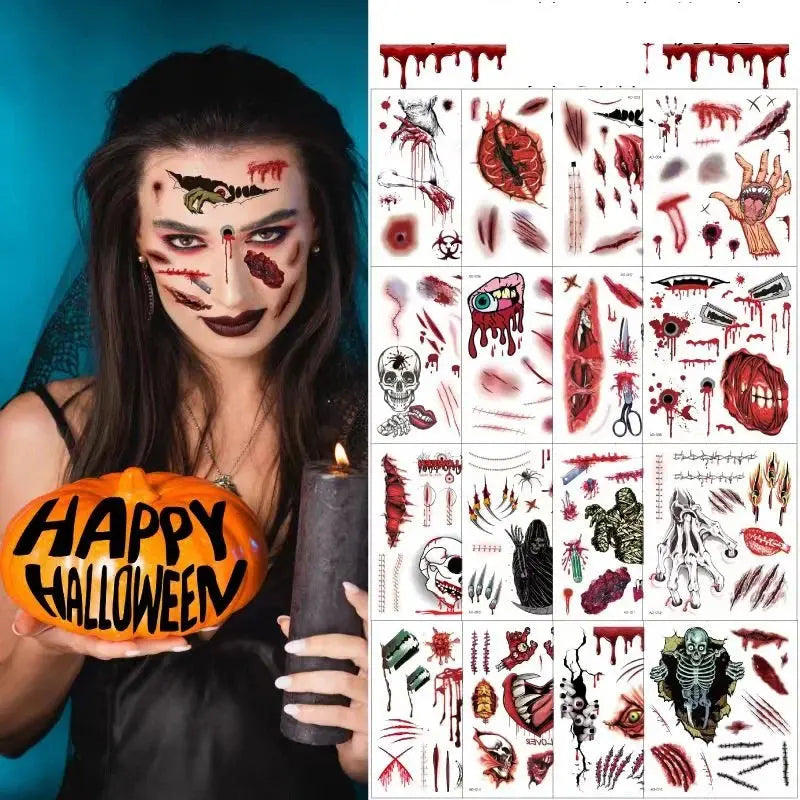 🔥Last Day Sale $9.99 🔥🎃Halloween Temporary Tattoo🎃🔥$19.99 Free Shipping🔥