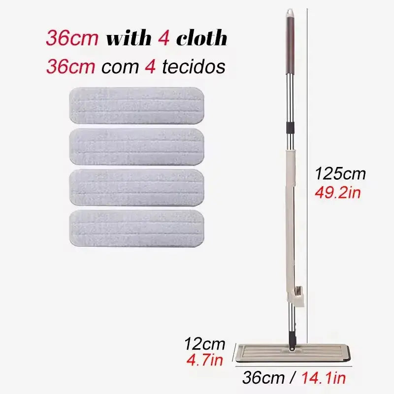 Magic Self-Cleaning Squeeze Mop Microfiber Spin And Go Flat Mop For Washing Floor Home Cleaning Tool Bathroom Accessories Set upscaleclicks