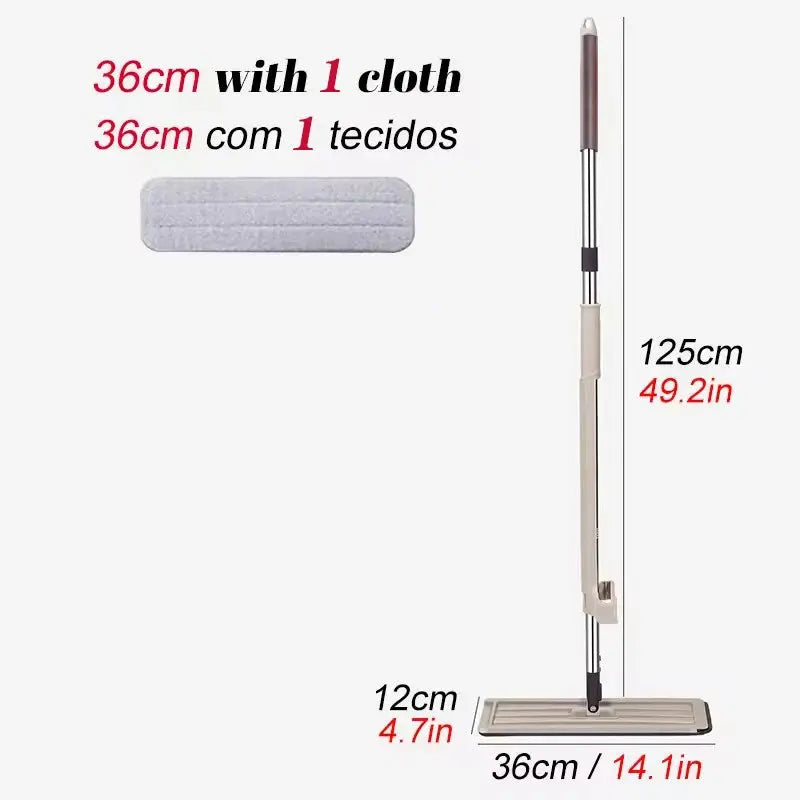 Magic Self-Cleaning Squeeze Mop Microfiber Spin And Go Flat Mop For Washing Floor Home Cleaning Tool Bathroom Accessories Set upscaleclicks