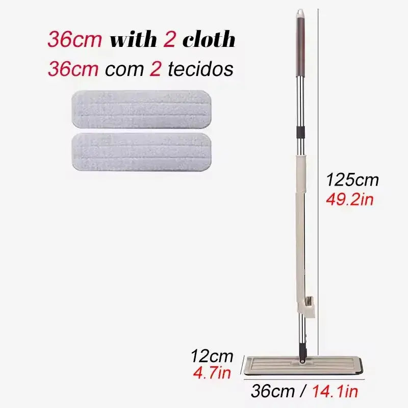 Magic Self-Cleaning Squeeze Mop Microfiber Spin And Go Flat Mop For Washing Floor Home Cleaning Tool Bathroom Accessories Set upscaleclicks
