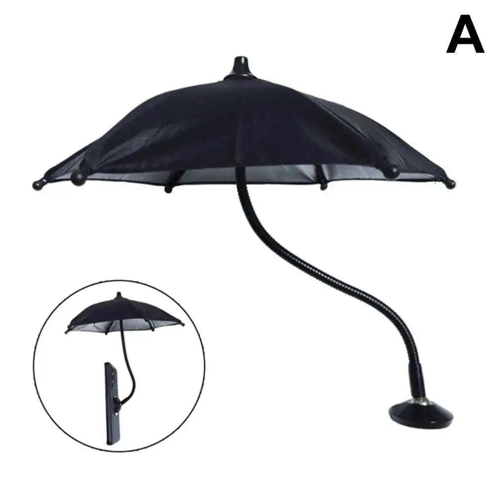 Magnetic Phone Umbrella for Iphone 15/14/13/12 Pro/Pro Max Anti-Glare Sun Shade Cover 360° Rotation Mini Umbrella