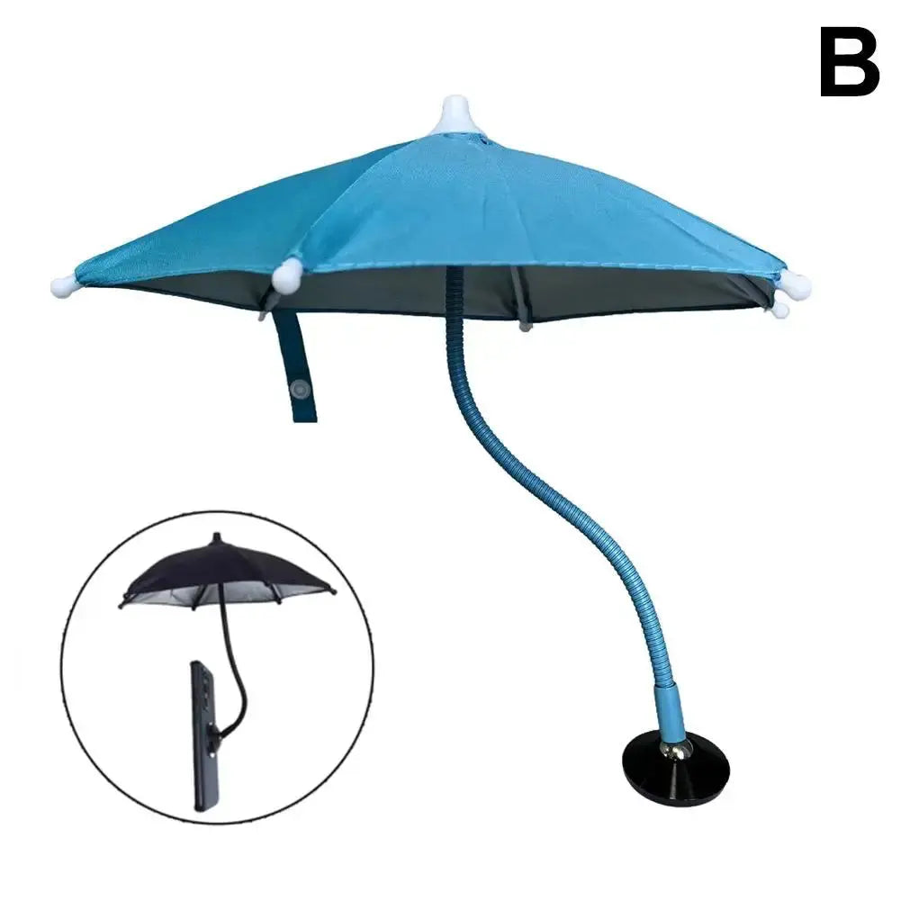 Magnetic Phone Umbrella for Iphone 15/14/13/12 Pro/Pro Max Anti-Glare Sun Shade Cover 360° Rotation Mini Umbrella