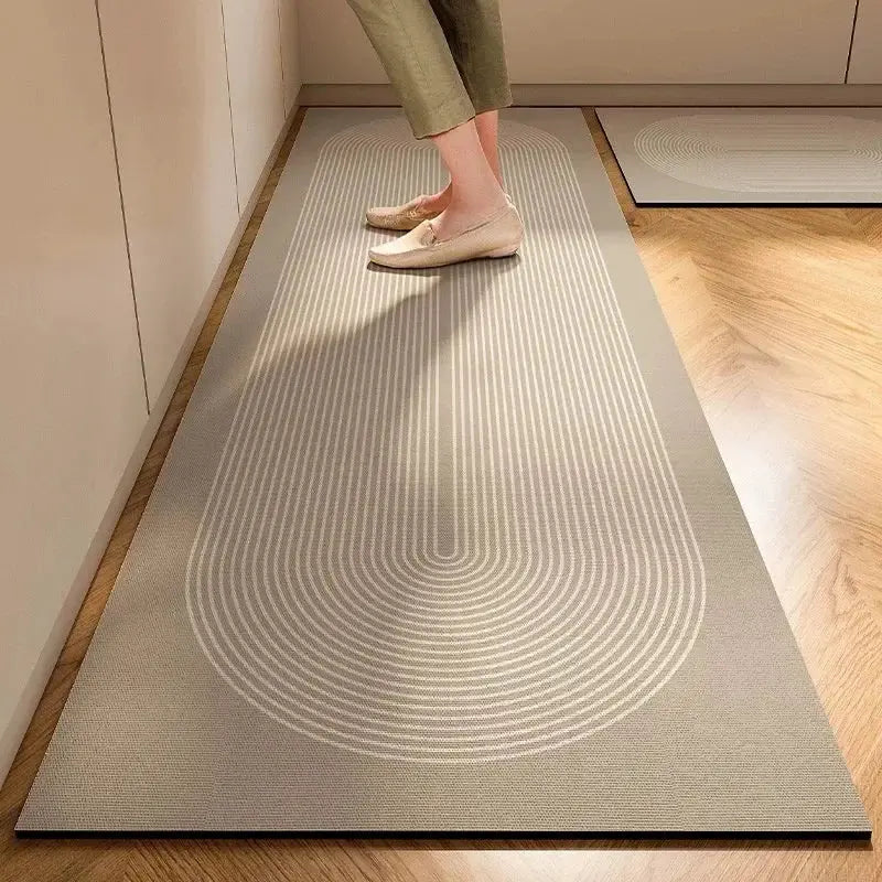 New 1 pc Japanese style soft kitchen diatomite mud floor mat, super anti slip, super absorbent, easy to handle carpet upscaleclicks