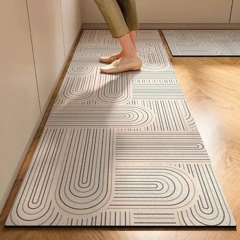 New 1 pc Japanese style soft kitchen diatomite mud floor mat, super anti slip, super absorbent, easy to handle carpet upscaleclicks