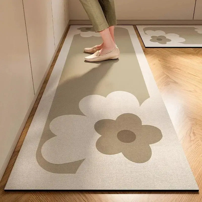New 1 pc Japanese style soft kitchen diatomite mud floor mat, super anti slip, super absorbent, easy to handle carpet upscaleclicks