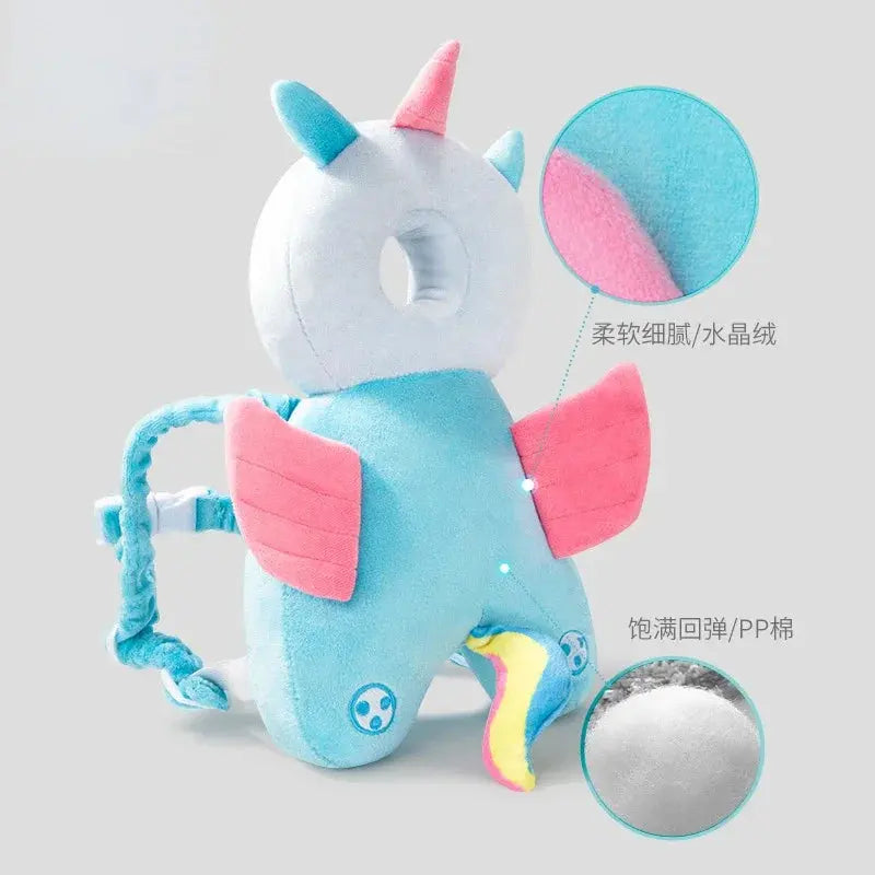 Newborn Headrest Security Pillows Backpack Toddler Baby Head Fall Protection Pad Cushion Cartoon Soft Security Pillows Backpack upscaleclicks