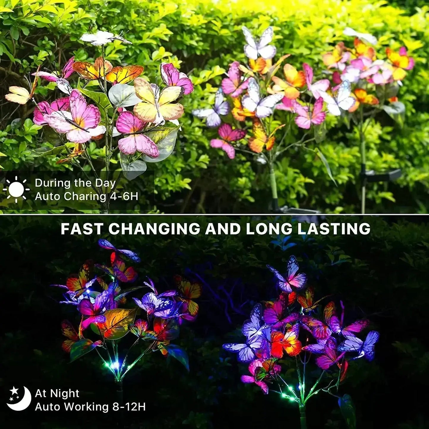 Solar Butterfly Lawn Lights – Outdoor Garden & Wedding Fairy LED Lamps - upscaleclicks