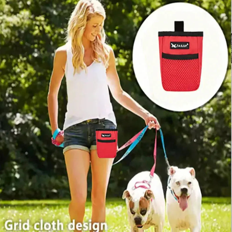 Pet Dog Puppy Training Treat Snack Bait Pet Feed Pocket Pouch Obedience Agility Pouch Food Bag Pocket Snack Reward Waist Bag upscaleclicks
