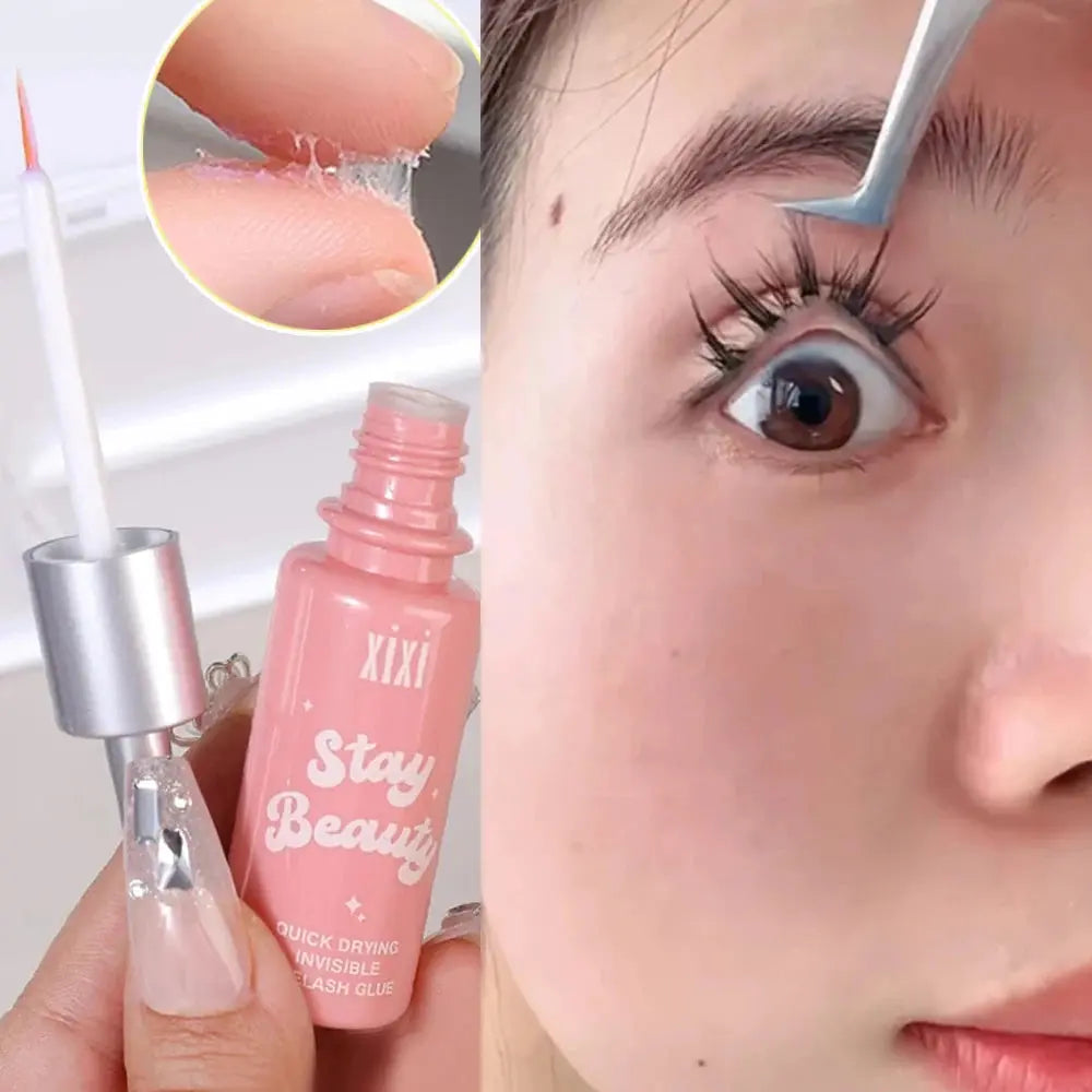 Quick Dry Invisible False Eyelash Glue Styling Transparent Natural Fake Eyelashes Extension Glue Self Adhesive Waterproof Makeup upscaleclicks