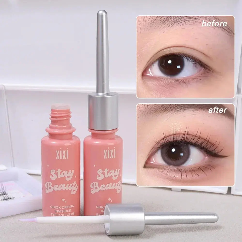 Quick Dry Invisible False Eyelash Glue Styling Transparent Natural Fake Eyelashes Extension Glue Self Adhesive Waterproof Makeup upscaleclicks