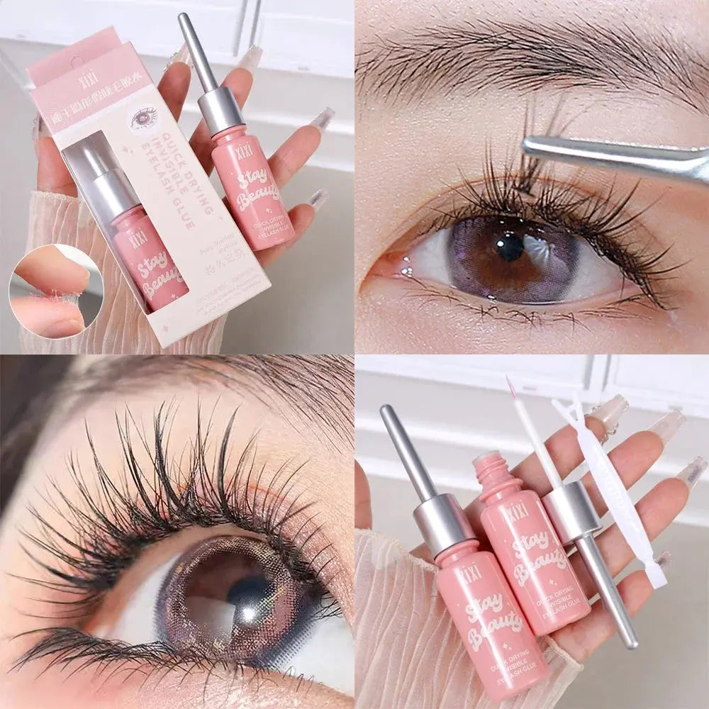 Quick Dry Invisible False Eyelash Glue Styling Transparent Natural Fake Eyelashes Extension Glue Self Adhesive Waterproof Makeup upscaleclicks