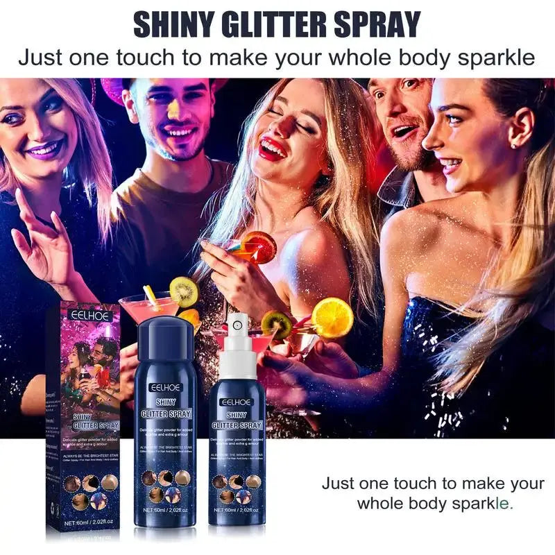Shiny Glitter Spray Body Glitter Spray, Hair Glitter Spray Glitter Spray For Hair And Body Clothes Sparkle Spray For Prom Dresse upscaleclicks