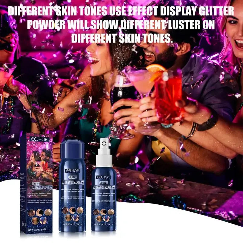 Shiny Glitter Spray Body Glitter Spray, Hair Glitter Spray Glitter Spray For Hair And Body Clothes Sparkle Spray For Prom Dresse upscaleclicks