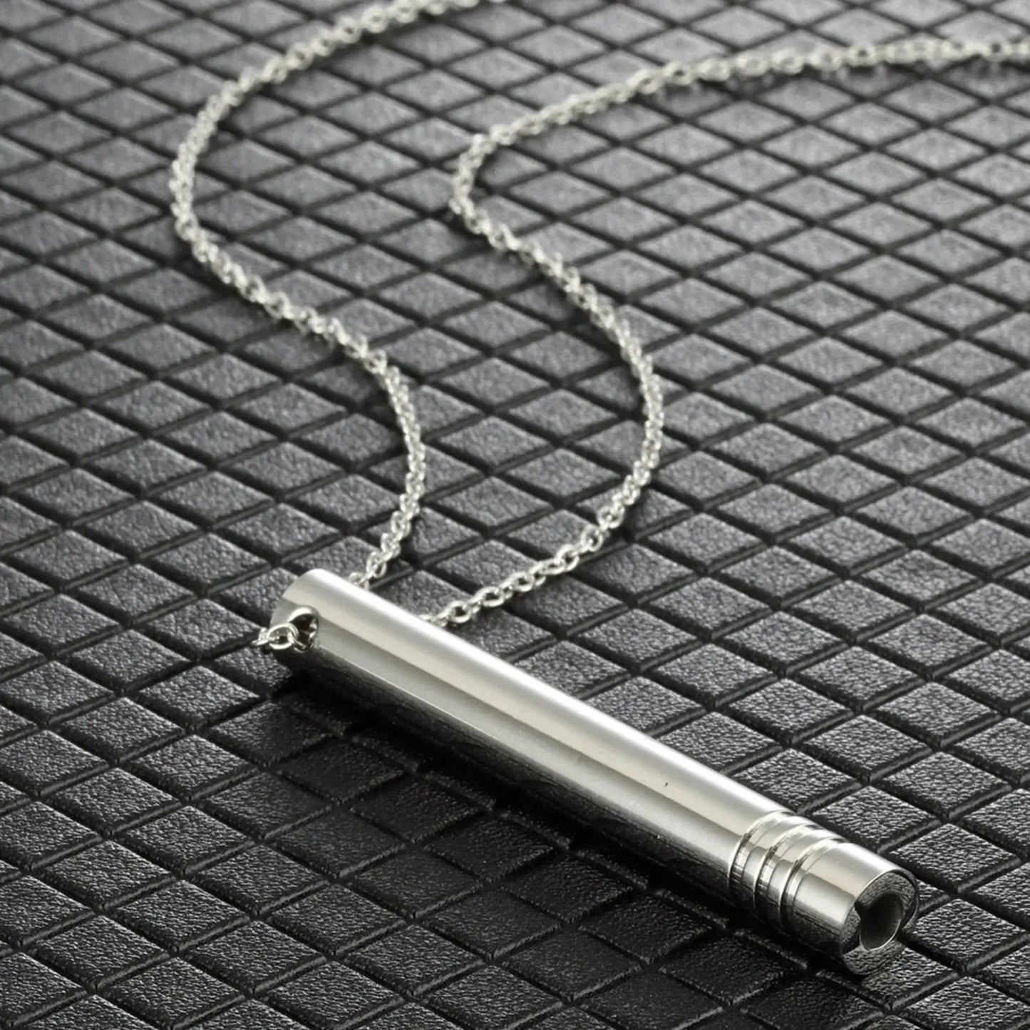 Stainless Steel Breathlace Necklace For Women Quit Smoking Anxiety Relief Necklace Breathing Necklace For Anxiety Mindfulness upscaleclicks